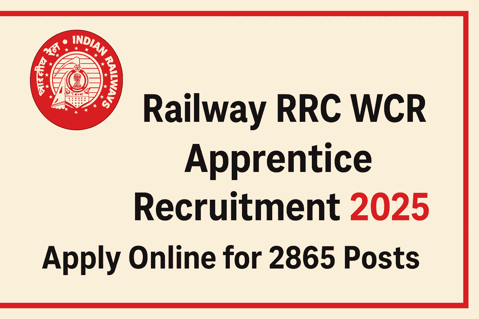 Railway RRC SR Apprentice Recruitment 2025 Apply Online for 3518 Posts